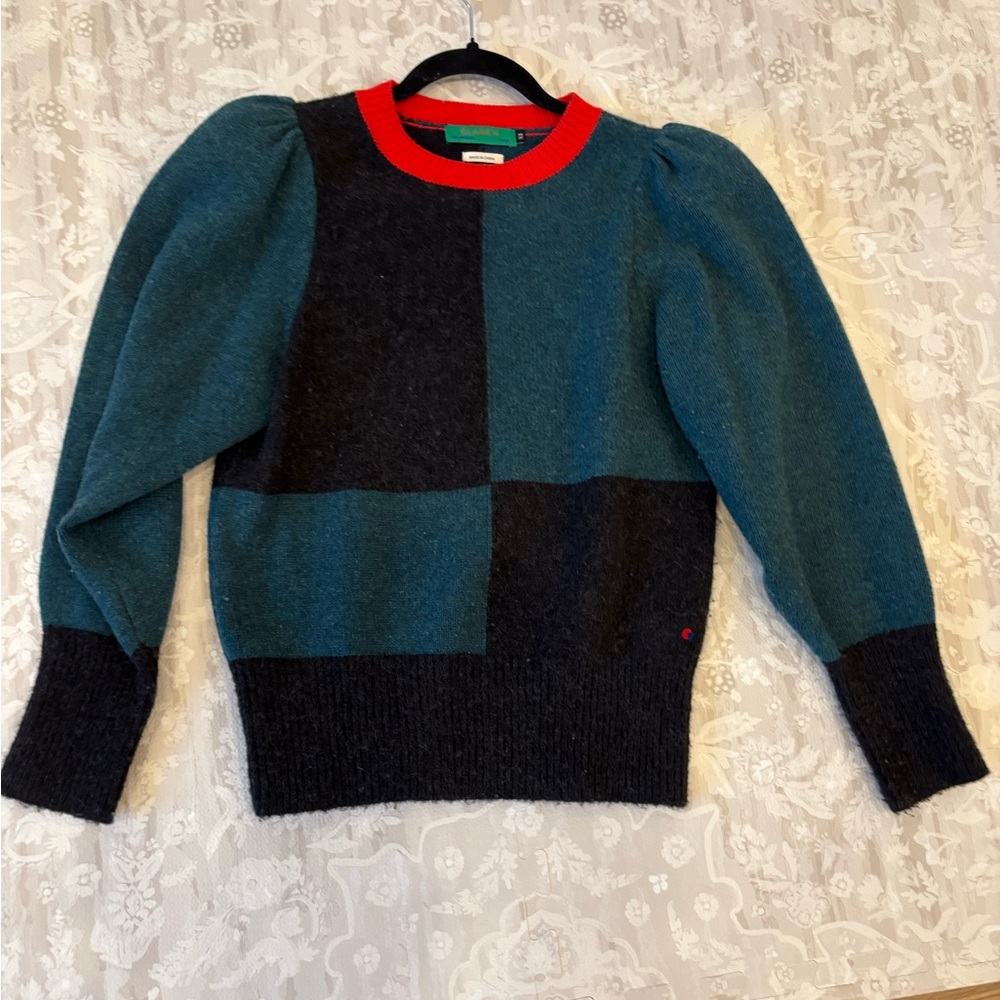 Clare V color block sweater